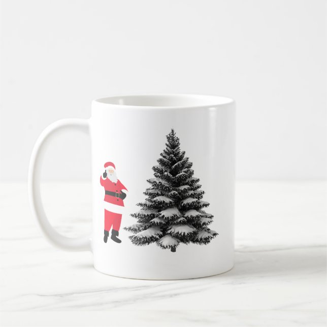 Taza De Café Santa standing near pine tree (Izquierda)