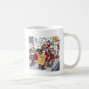 Taza De Café Santa Strike barquillo de mano izquierda