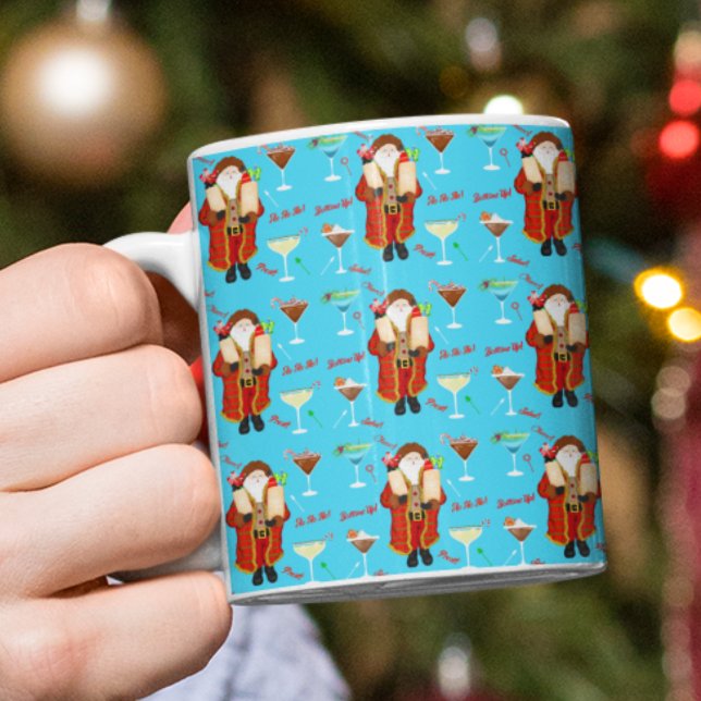 Taza De Café Santa Trae El Licor De Navidad  (Subido por el creador)