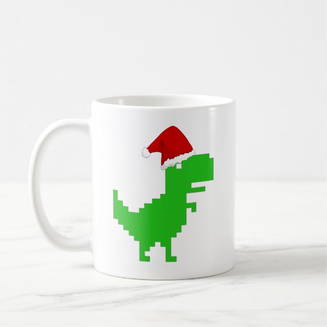Taza De Café santa trex divertido (Izquierda)