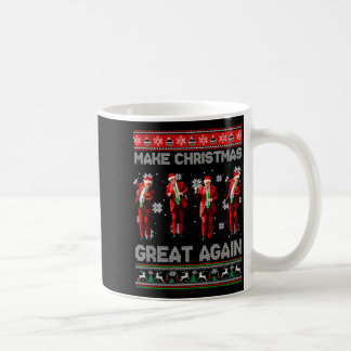 Taza De Café Santa Trump Baile Haz Navidad Grande Otra Vez Feo 