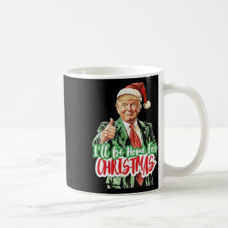Taza De Café Santa Trump llegaré a casa para la Navidad para ho