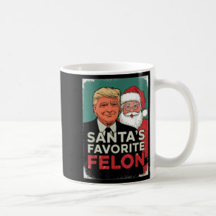 Taza De Café Santa Trump Navidad Santa Favorito Felón Trump C