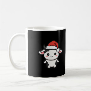 Taza De Café Santa Vaca Navideña Adorable