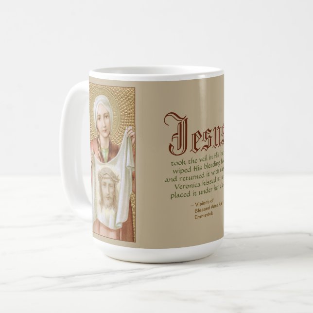 Taza De Café Santa Verónica de Jerusalén (JM 60; estilo 1) (Anverso izquierdo)