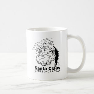 Taza De Café Santa viene una vez al año