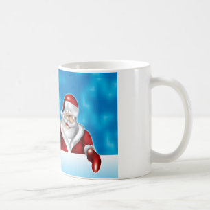 Taza De Café Santa Wishing Merry Christmas Mug 11oz