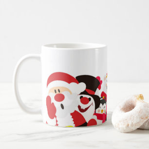 Taza De Café Santa y amigos Navidades Mug
