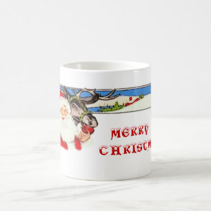 Taza De Café Santa y los renos