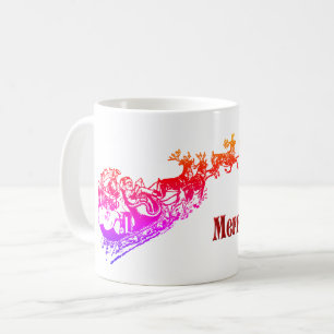 Taza De Café Santa y Navidades de renos
