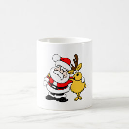 Taza De Café Santa y Reindeer Mug