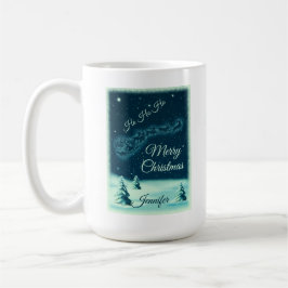 Taza De Café Santa y sus Navidades de renos