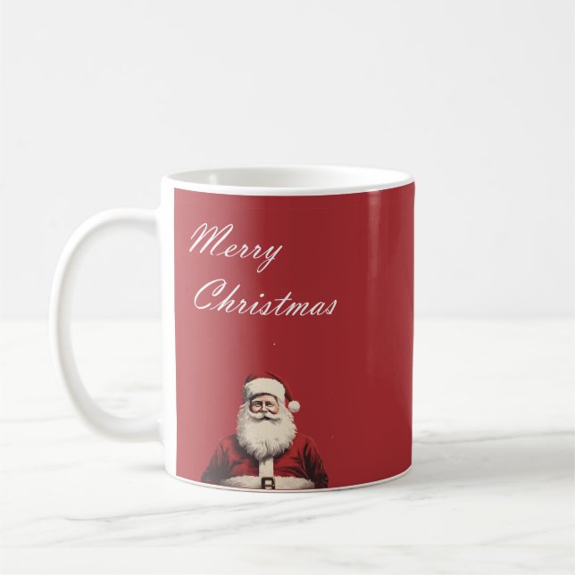 Taza De Café Santa's Cheerful Greetings Mug (Izquierda)
