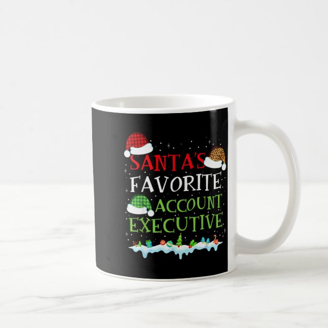 Taza De Café Santa's Favorite Account Executive Fun Christmas  (Derecha)