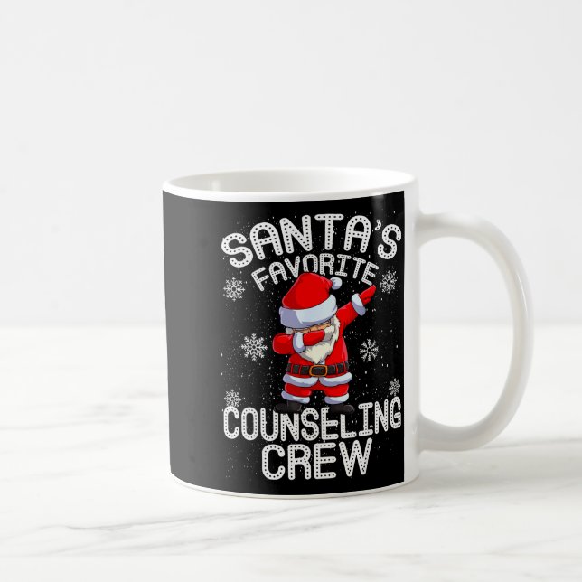Taza De Café Santa's Favorite Counseling Crew Christmas  (Derecha)