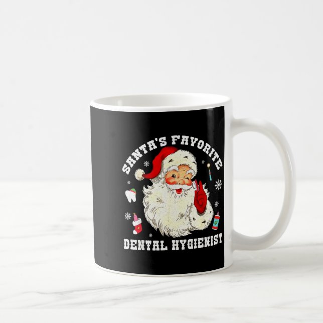 Taza De Café Santas Favorite Dental Hygienist Christmas Funny G (Derecha)