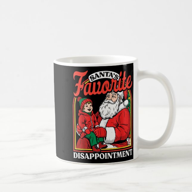 Taza De Café Santas Favorite Disapintment Funny Sarcastic Chris (Derecha)