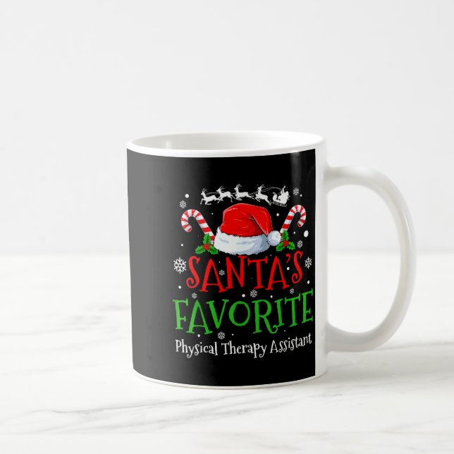 Taza De Café Santa's Favorite Physical Therapy Istant Christmas (Derecha)