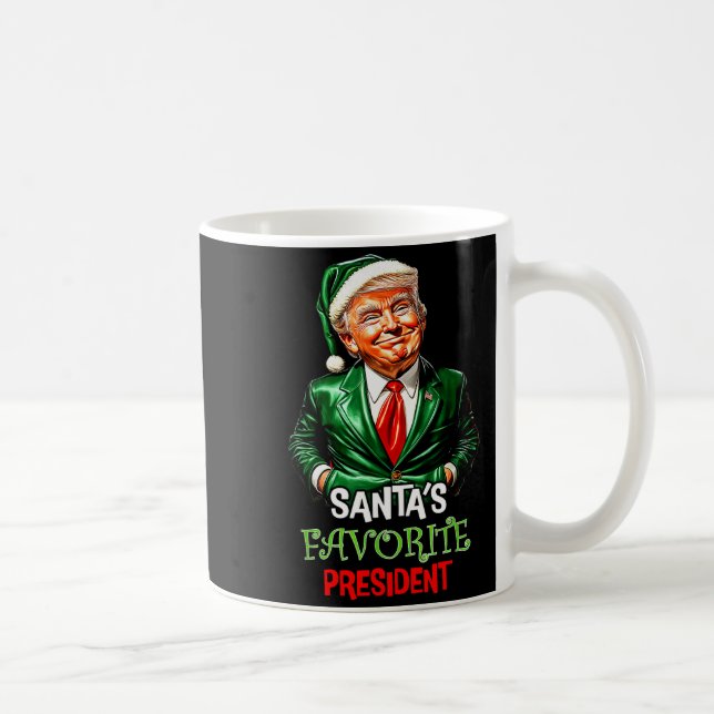 Taza De Café Santa's Favorite President Funny Santa Trump 2024  (Derecha)