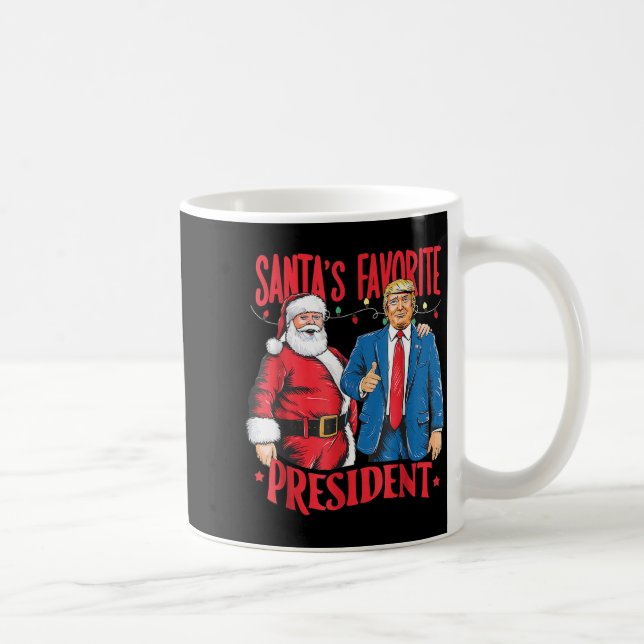 Taza De Café Santa's Favorite President Santa Trump Dance Chris (Derecha)