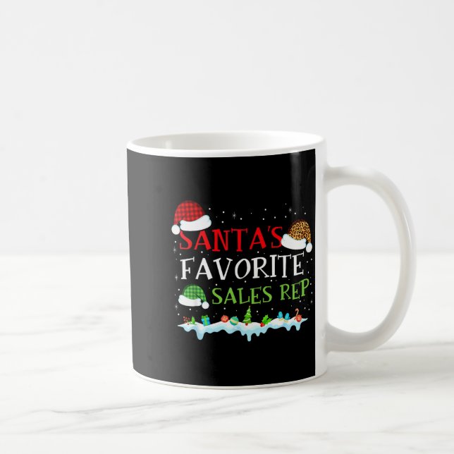 Taza De Café Santa's Favorite S Rep Fun Christmas  (Derecha)