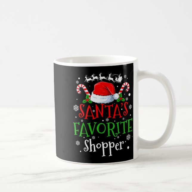 Taza De Café Santa's Favorite Shopper Christmas Party  (Derecha)