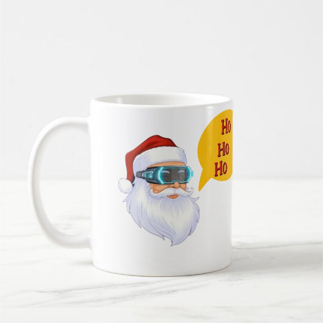 Taza De Café Santa's HO HO HO Merry Christmas (Izquierda)
