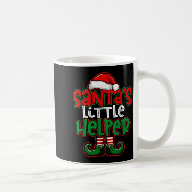 Taza De Café Santa's Little Helper Espresso Martini Christmas T (Derecha)