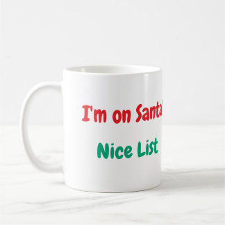 Taza De Café Santas Nice List Mug - Navidades