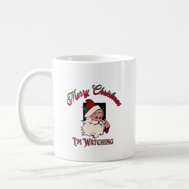 Taza De Café Santas Watching (Izquierda)