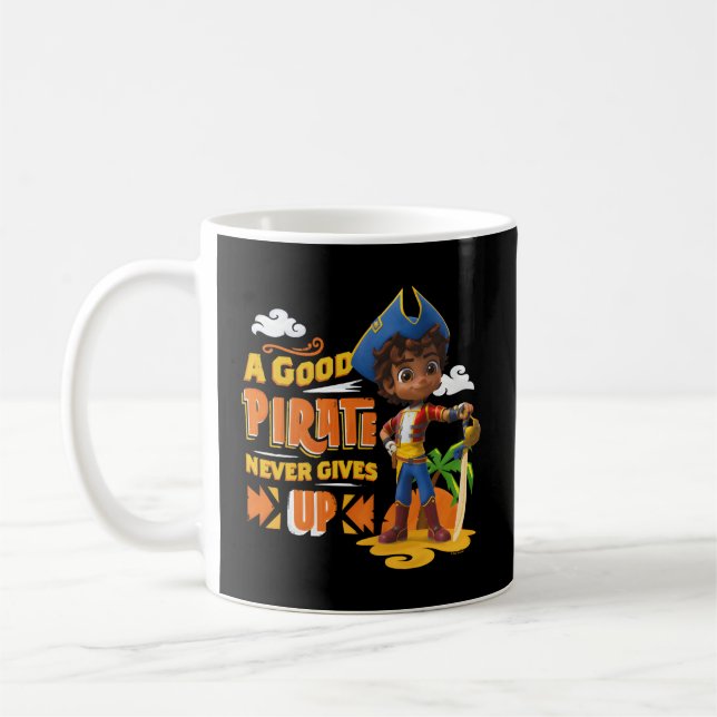 Taza De Café Santiago De Los Mares Que Un Pirata Nunca Renuncia (Izquierda)