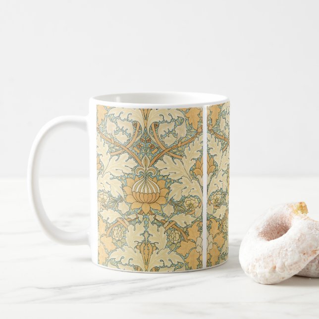 Taza De Café Santiago por William Morris, Acanthus Sale (Con donut)