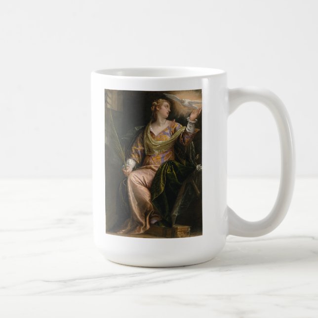 Taza De Café Santo Catherine de Alexandría en la prisión (Derecha)