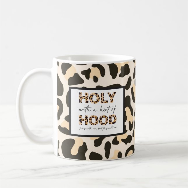 Taza De Café Santo con un toque de capucha Tan Sassy  (Izquierda)