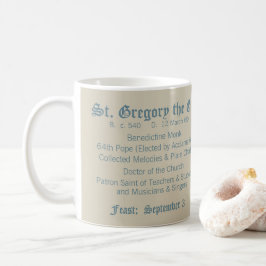 Taza De Café Santo Gregorio el Grande (M 067)