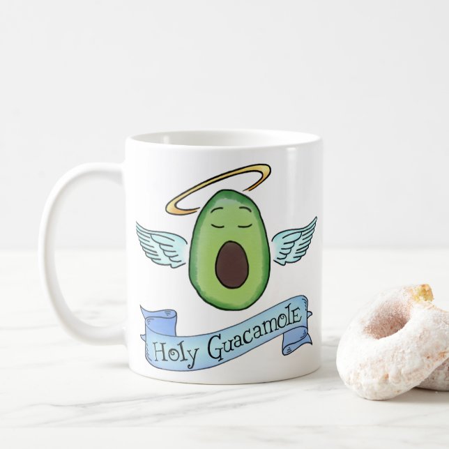 Taza De Café Santo Guacamole (Con donut)