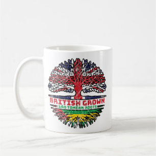 Taza De Café Santo Tomé y Príncipe Árbol británico de Santo Tom