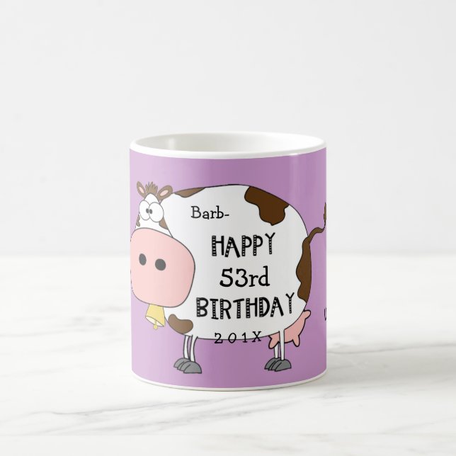 Taza De Café ¡Santo Vaca!- Este es tu cumpleaños de "cualquier  (Centro)
