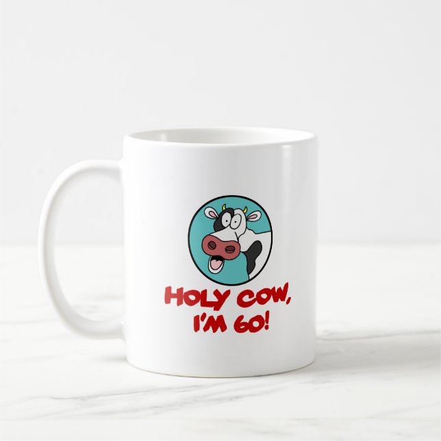 Taza De Café Santo Vaca Tengo 60 Personalizados divertidos (Izquierda)