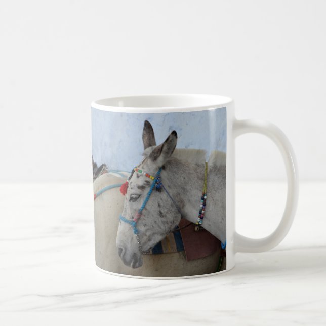 Taza De Café Santorini Donkeys Coffee Mug (Derecha)