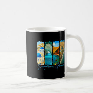 Taza De Café Santorini Grecia Viajando Pincelada Encuentrame En