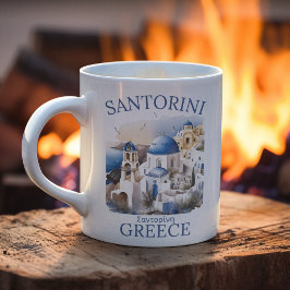 Taza De Café Santorini Greece Beautiful Paradise