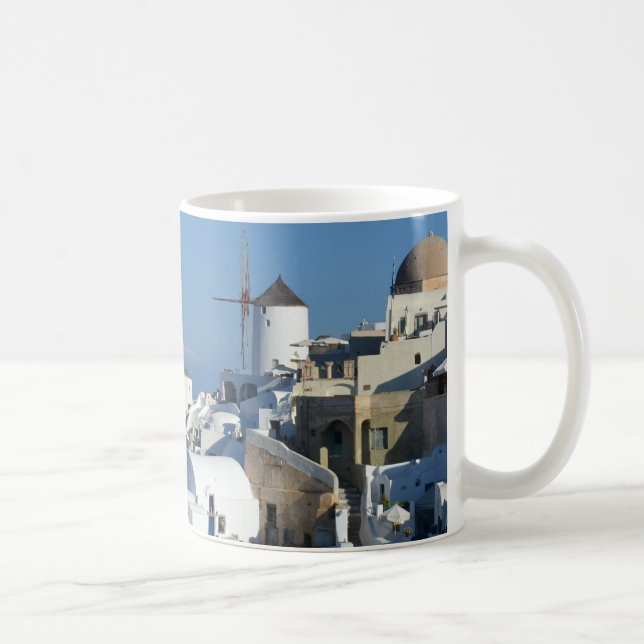 Taza De Café Santorini Windmills Mug (Derecha)