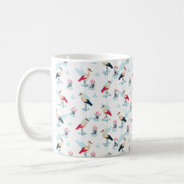 Taza De Café Santuario de cigüeñas Serene - Escena Elegante de 