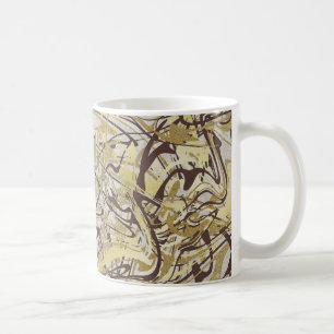 Taza De Café Santuario y Spa de Amor Propio Mármol Abstracto Do