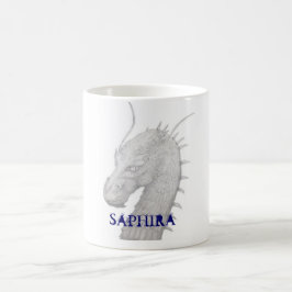 Taza De Café Saphira el dragón azul
