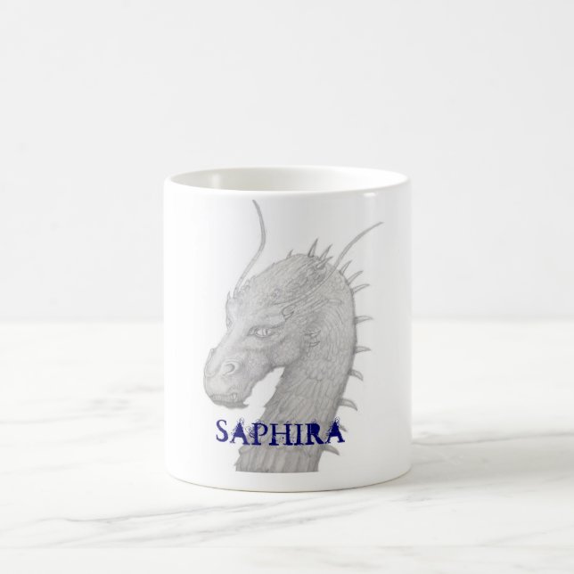 Taza De Café Saphira el dragón azul (Centro)