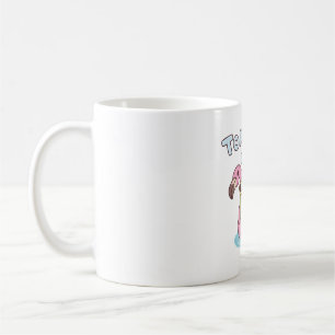 Taza De Café Sapo divertido relajándose en flotador de piscina