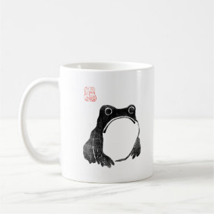 Taza De Café Sapo Gruñón Japonés Animal Divertido Sin Impresión