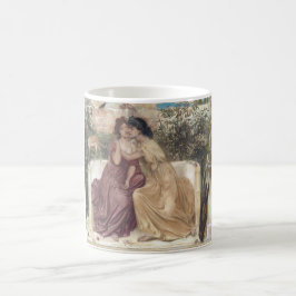 Taza De Café Sappho y Erinna en un jardín griego (amor de lesbi